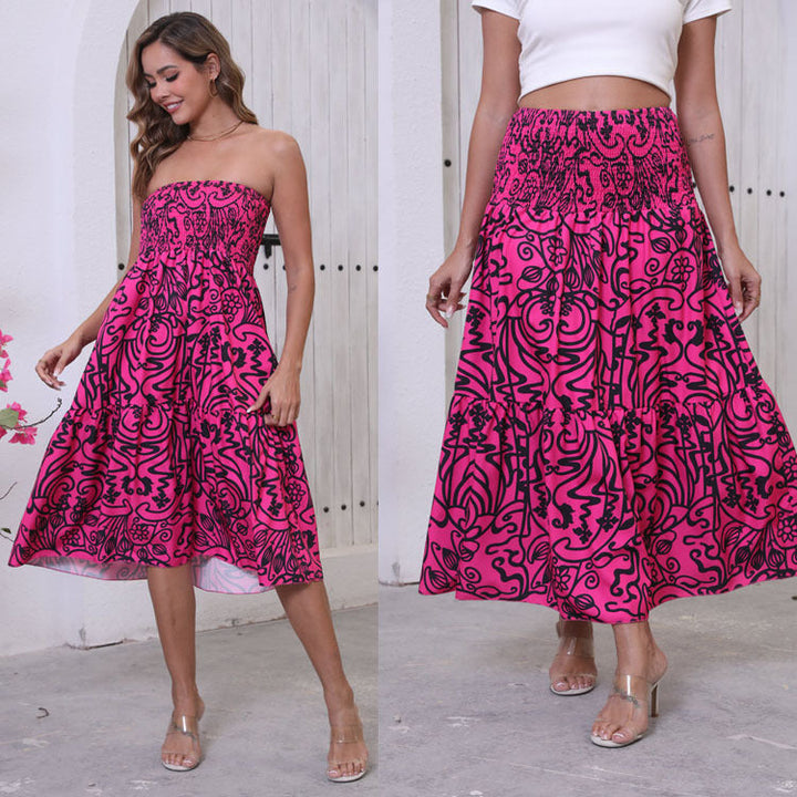 Women Bohemian Chic Floating Maxi Skirt