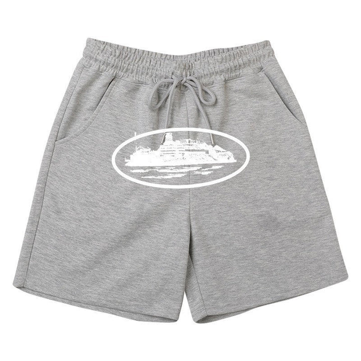 Women's comfortable sweat shorts with elastic waistband and side pockets Chic & Stil
