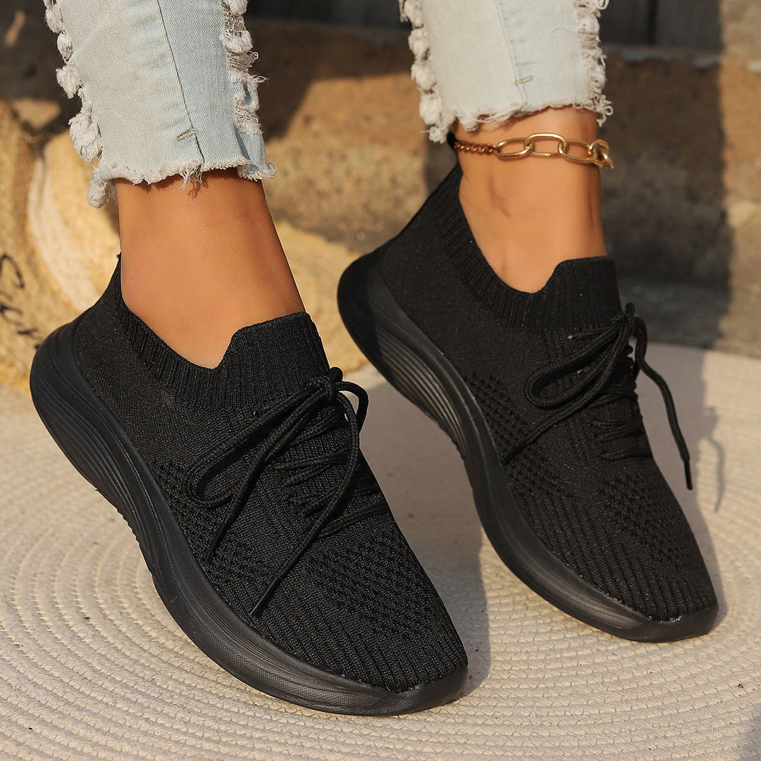 Women Breathable Knit Sneakers Lune London