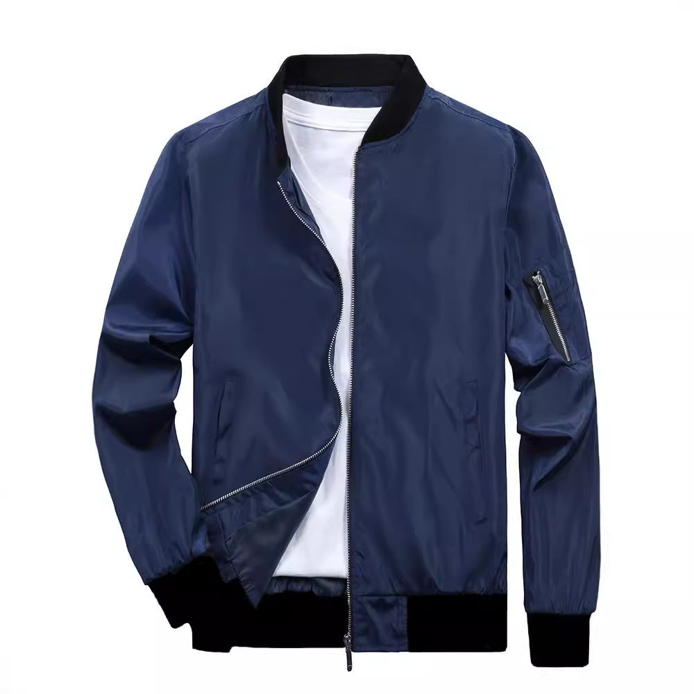Sporty bomber jacket for men with practical zip pockets Lune London