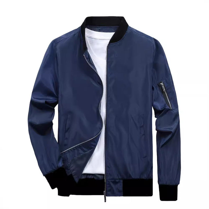 Sporty bomber jacket for men with practical zip pockets Lune London