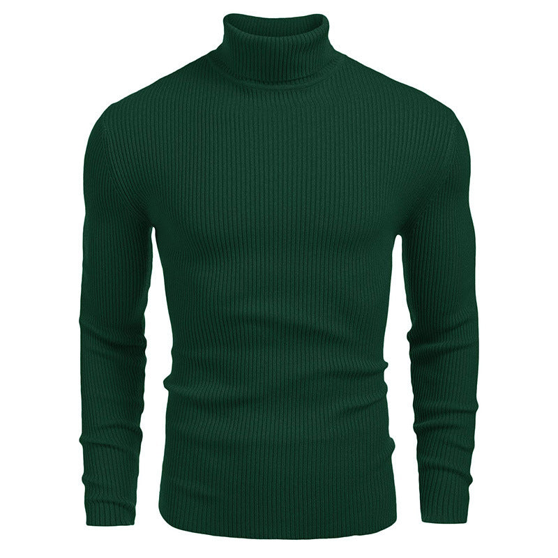 Men's ribbed knit turtleneck sweater Chic und Stil