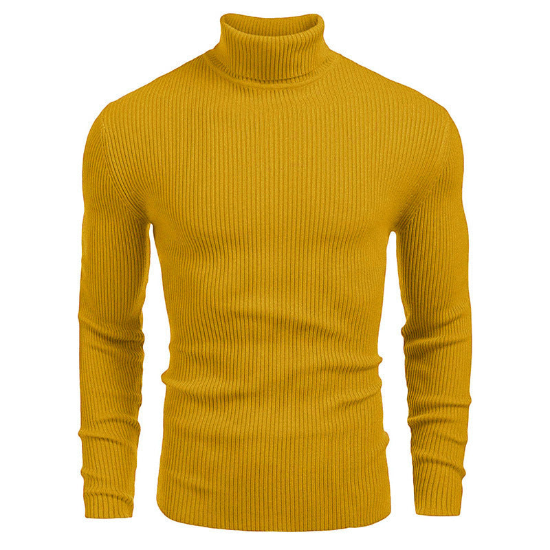 Men's ribbed knit turtleneck sweater Chic und Stil