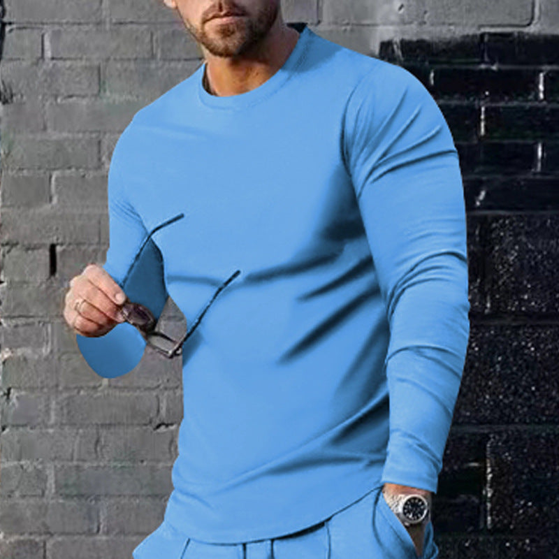 Men's long sleeve t-shirt with a trendy cut and high-quality cotton blend Lune London