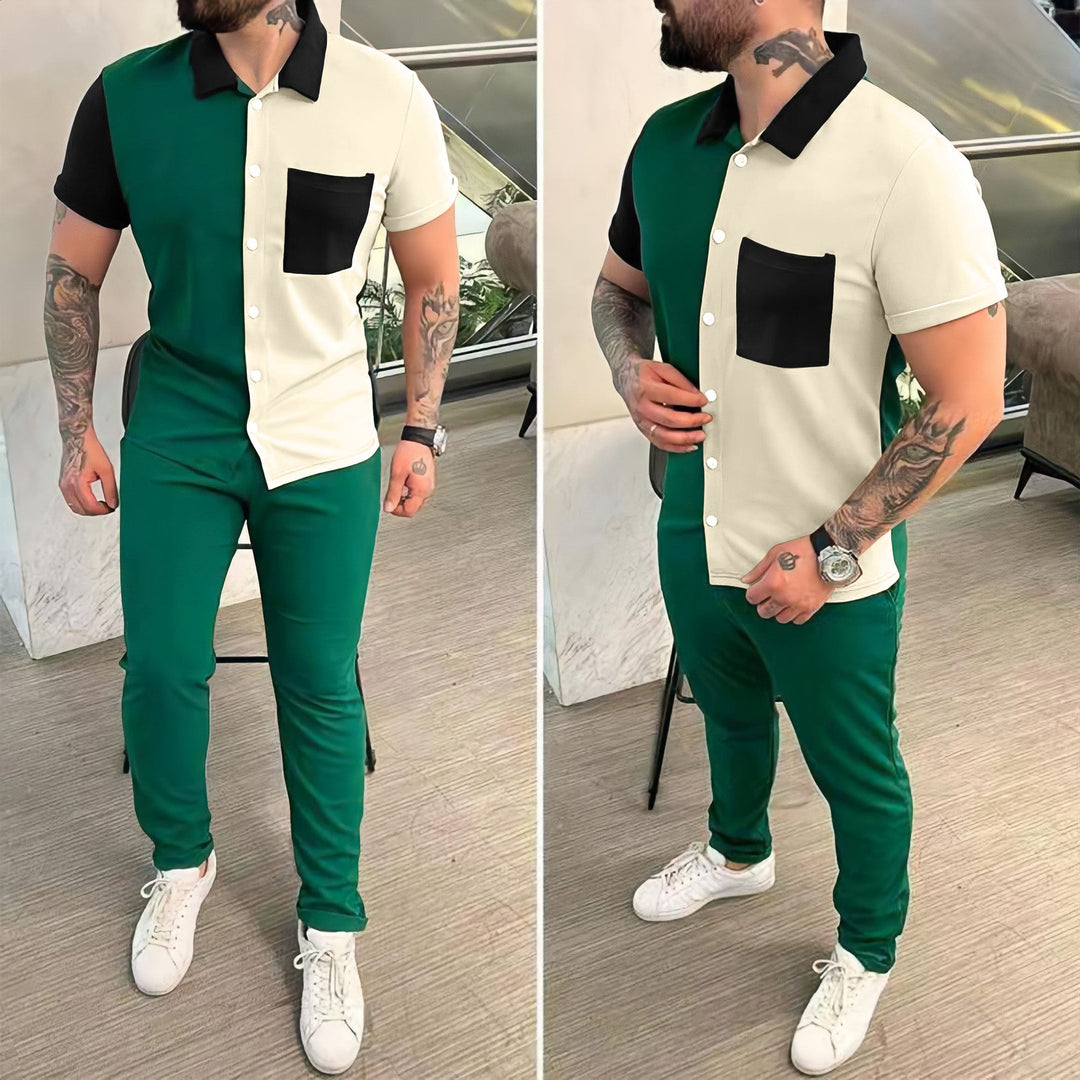 Men's casual colorblock outfit Lune London
