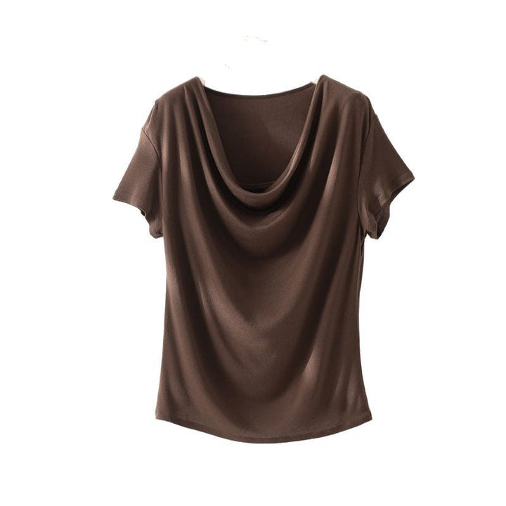 Women's Relaxed Fit Drape Top Chic und Stil