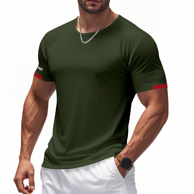 Men's Functional T-Shirt with Breathable Design and Reflective Details Chic und Stil