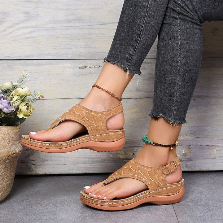Ladies Elegant Sandals with adjustable heel strap and comfortable sole Chic and Style