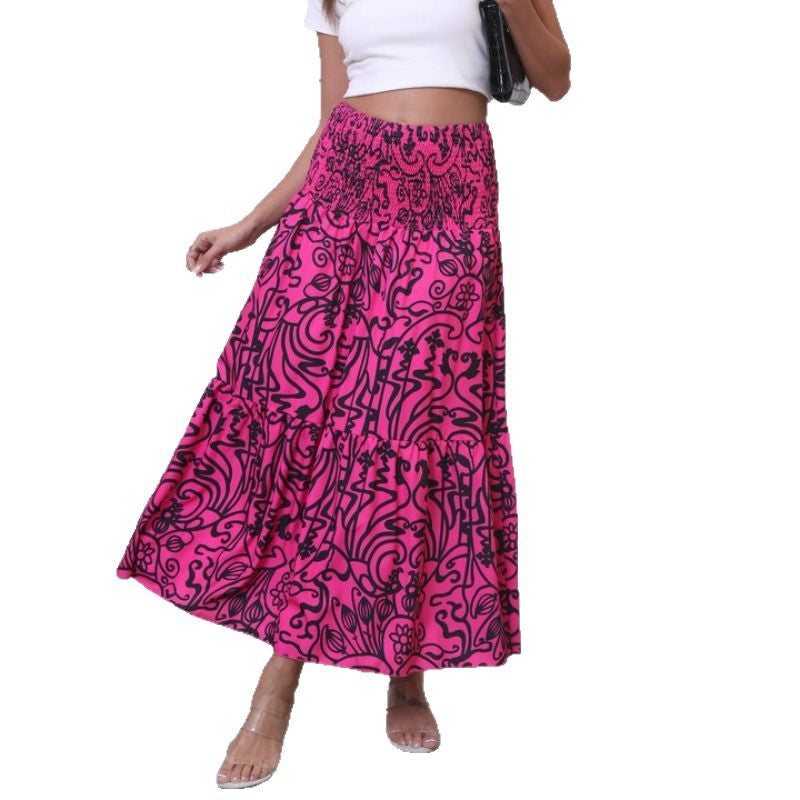 Women Bohemian Chic Floating Maxi Skirt