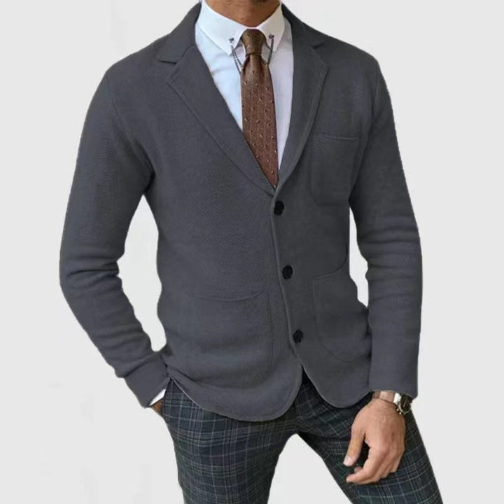 Elegant knit jacket for men with practical pockets Lune London