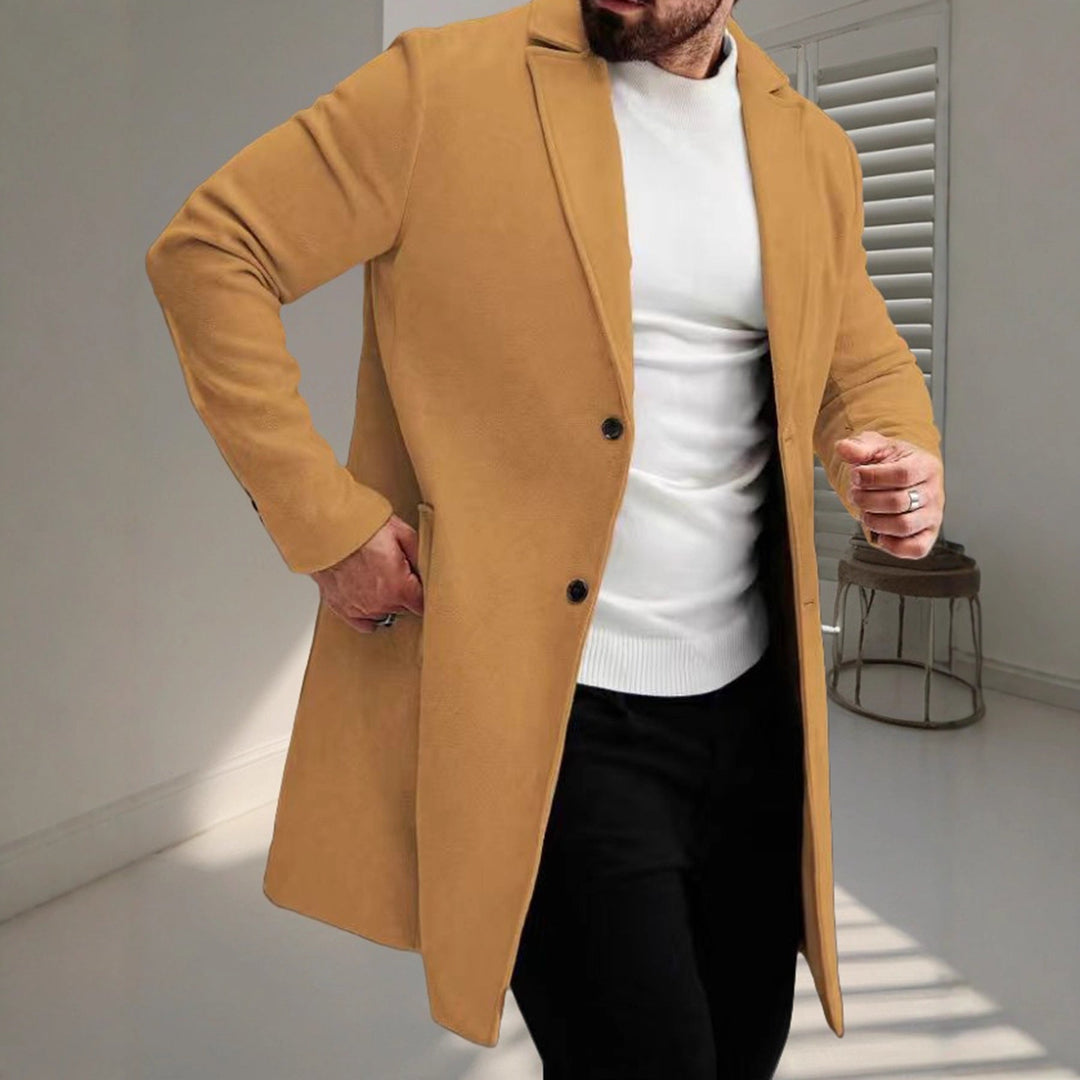 Elegant wool coat for men with a slim silhouette Chic und Stil