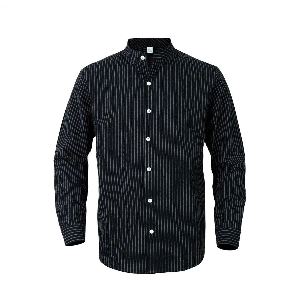 Men's elegant long sleeve shirt with high collar Lune London