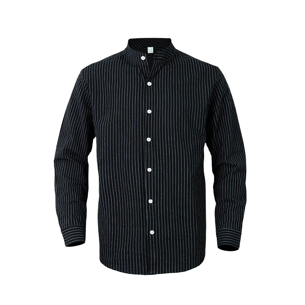 Men's elegant long sleeve shirt with high collar Lune London