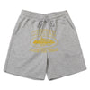 Women's comfortable sweat shorts with elastic waistband and side pockets