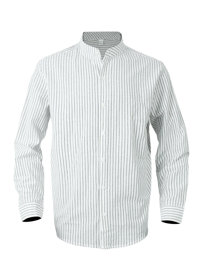 Men's elegant long sleeve shirt with high collar Lune London