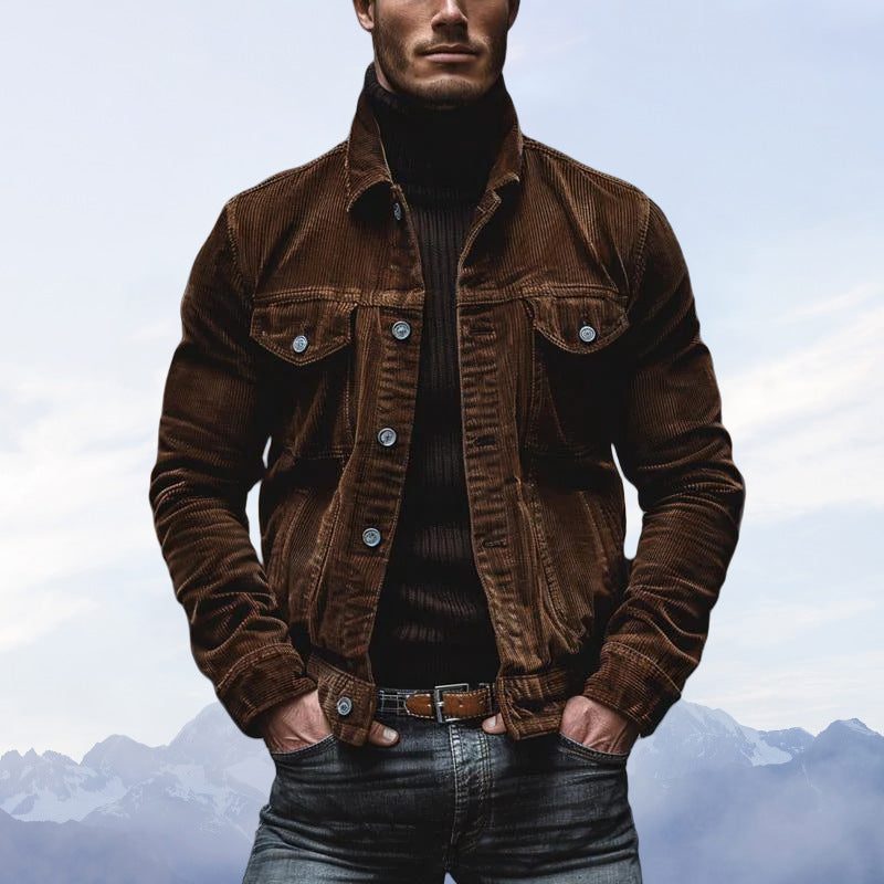 Trendy corduroy jacket for men with authentic look Lune London