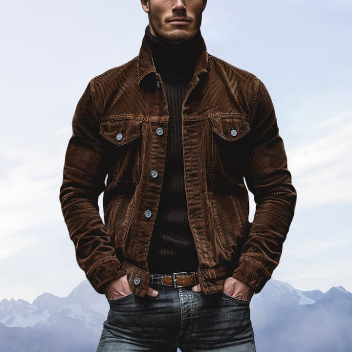 Trendy corduroy jacket for men with authentic look Lune London