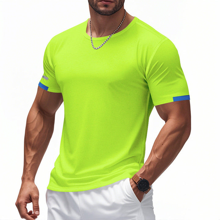 Men's Functional T-Shirt with Breathable Design and Reflective Details Chic und Stil