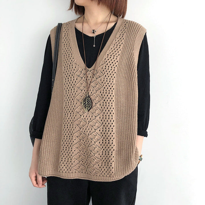 Oversized casual chic knit vests for women Chic and Style