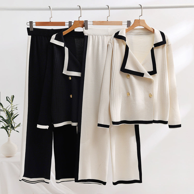 Elegant loungewear set for women with contrasting details Lune London