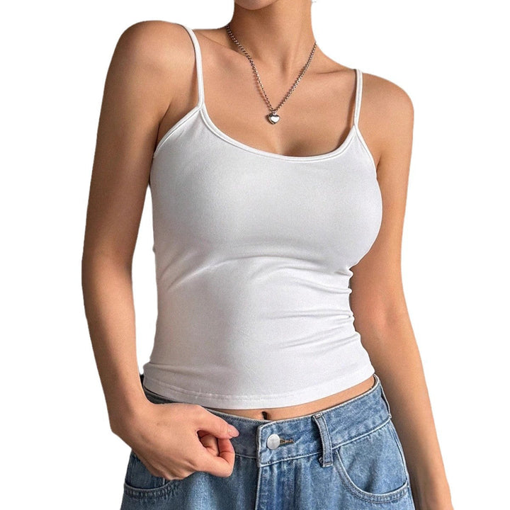 Ladies sports tank top with thin straps and fitted cut Lune London