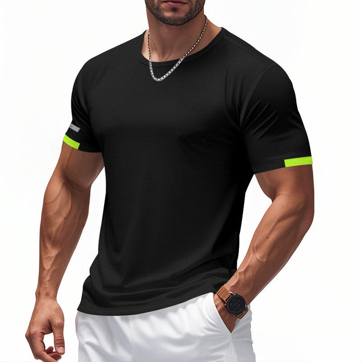 Men's Functional T-Shirt with Breathable Design and Reflective Details Chic und Stil