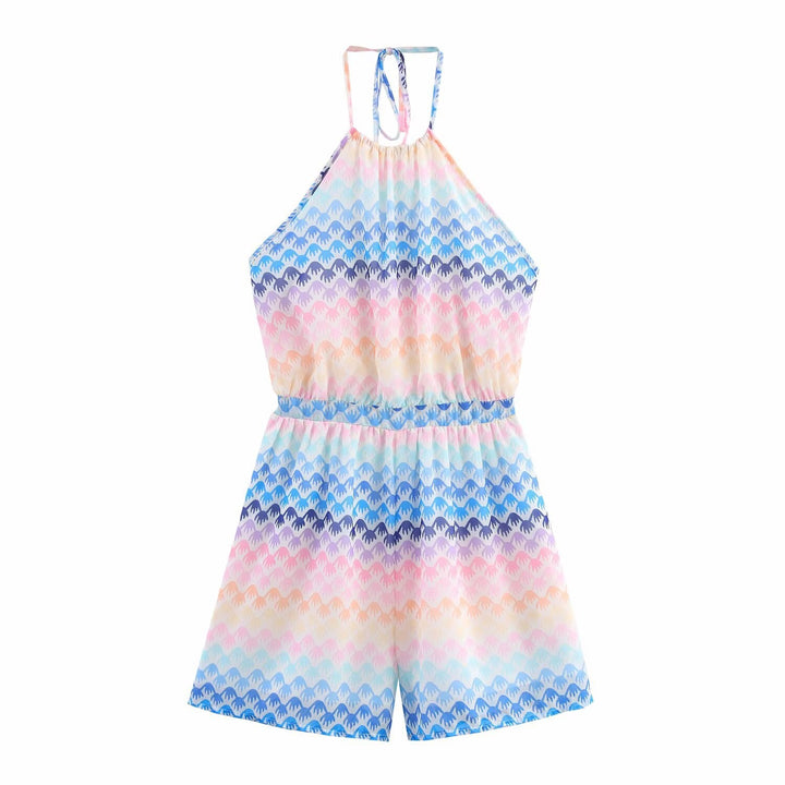 Women's bodysuit with a refined zigzag pattern and adjustable straps Lune London