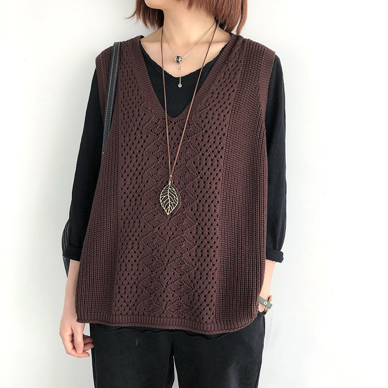 Oversized casual chic knit vests for women Chic and Style
