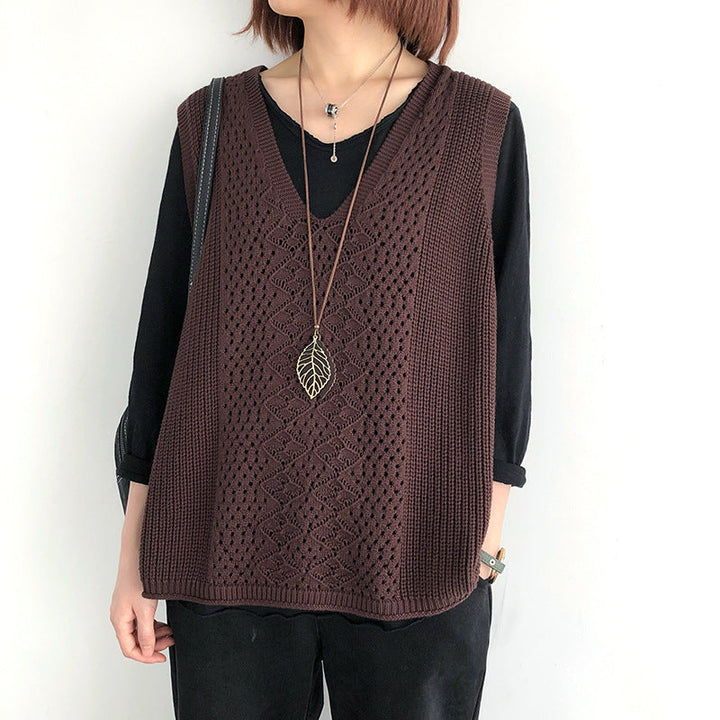 Oversized casual chic knit vests for women Chic and Style