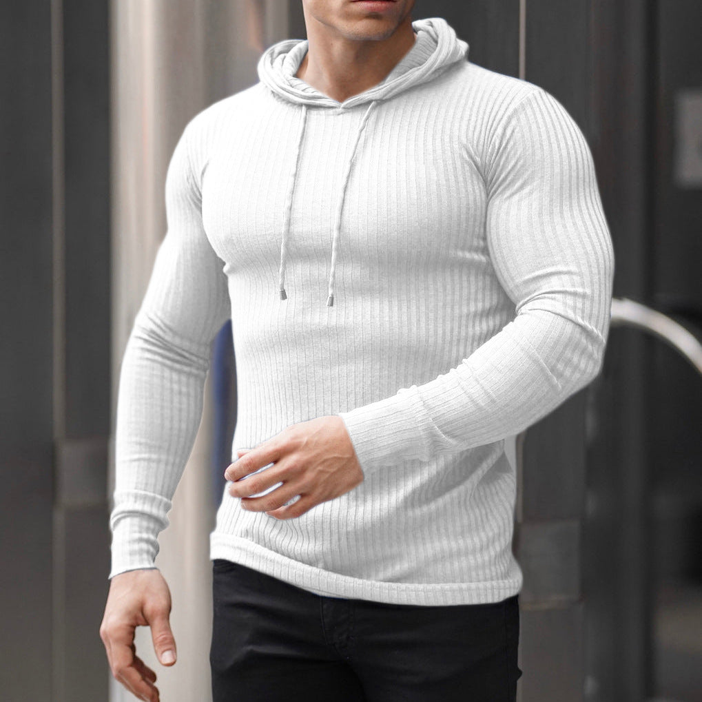 Men's moisture-wicking cotton blend hoodie with textured design Chic and Style