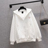 Ladies casual jacket with textured surface