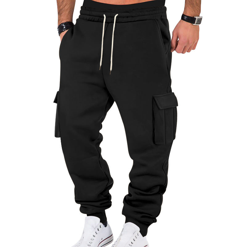 Modern cargo jogger pants for men with elastic waist and practical side pockets Lune London