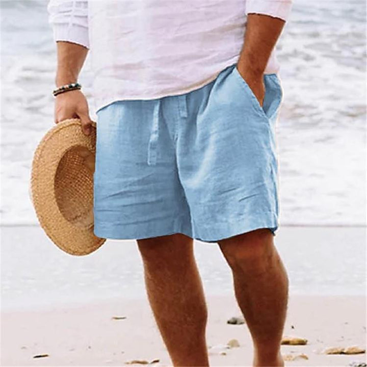 Light leisure pants for men in breathable linen Lune London