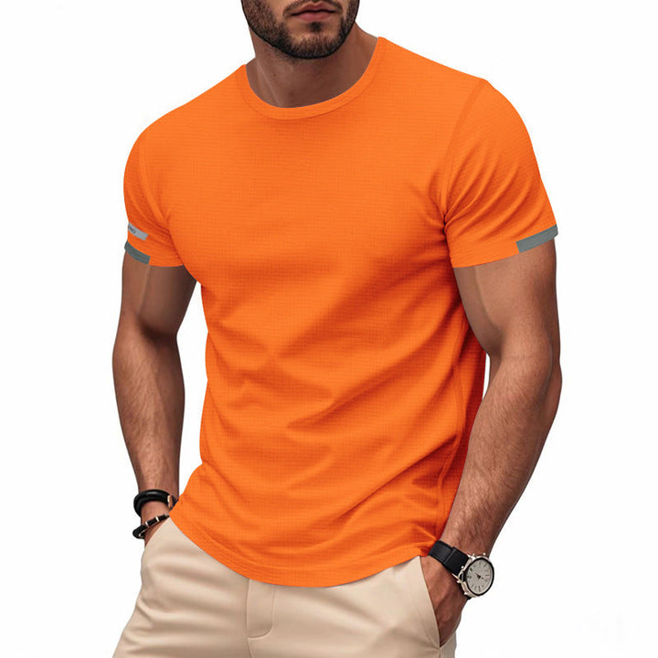 Men's Functional T-Shirt with Breathable Design and Reflective Details Chic und Stil