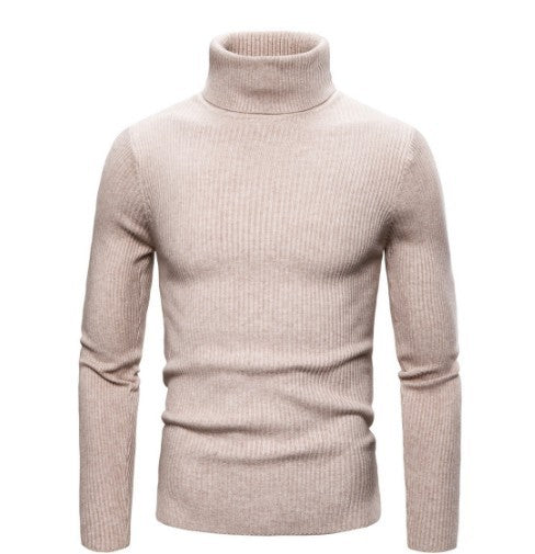 Men's ribbed knit turtleneck sweater Chic und Stil