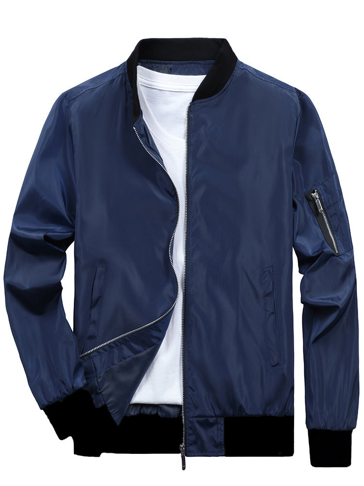 Sporty bomber jacket for men with practical zip pockets Lune London
