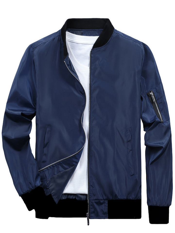 Sporty bomber jacket for men with practical zip pockets Lune London