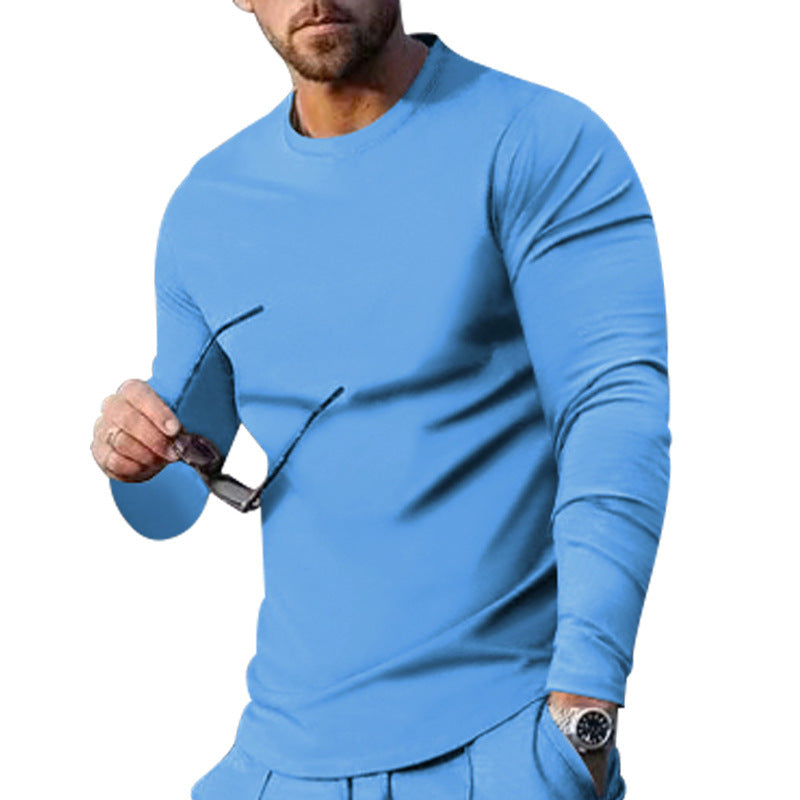 Men's long sleeve t-shirt with a trendy cut and high-quality cotton blend Lune London