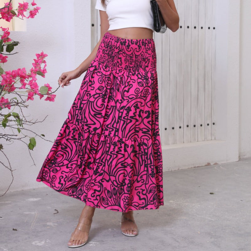 Women Bohemian Chic Floating Maxi Skirt