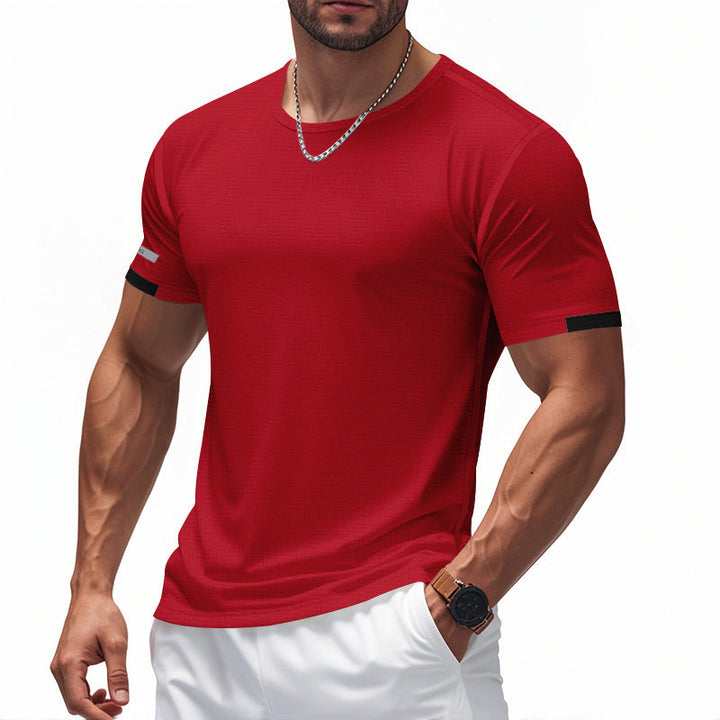 Men's Functional T-Shirt with Breathable Design and Reflective Details Chic und Stil