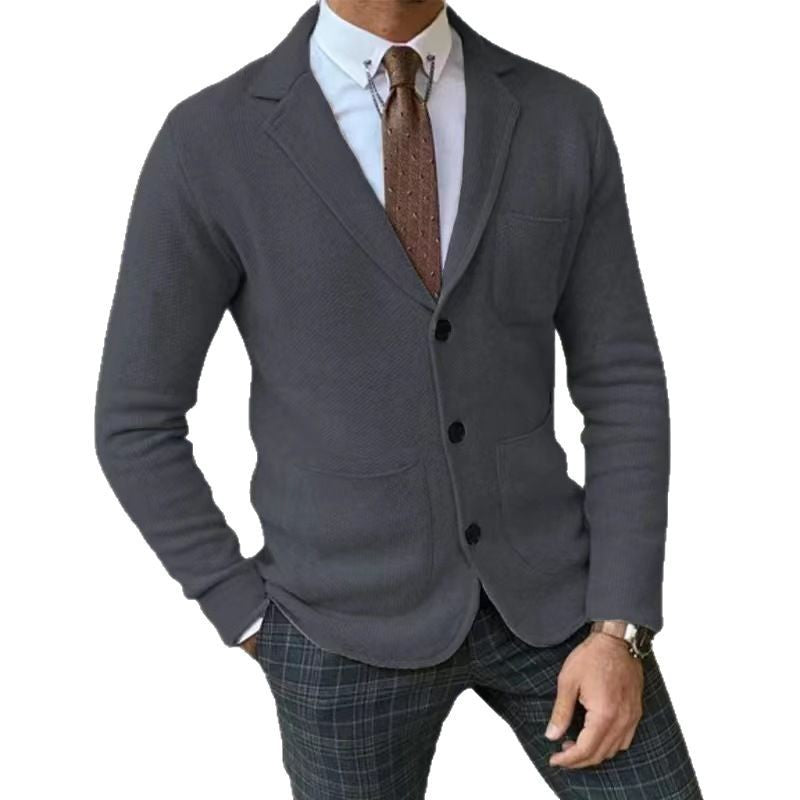 Elegant knit jacket for men with practical pockets Lune London