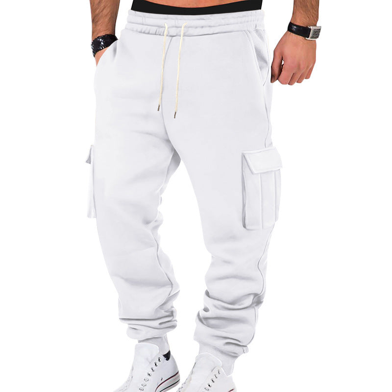 Modern cargo jogger pants for men with elastic waist and practical side pockets Lune London