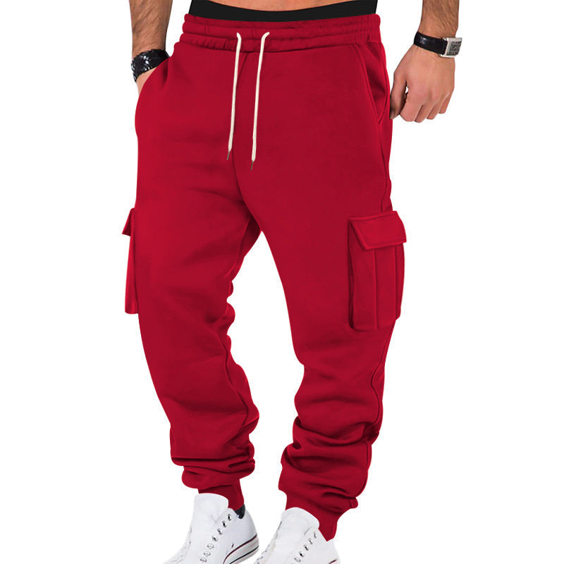 Modern cargo jogger pants for men with elastic waist and practical side pockets Lune London