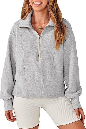 Women's sweatshirt with short zip Lune London