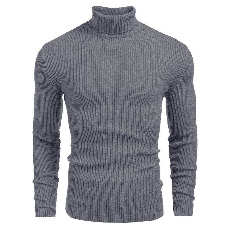 Men's ribbed knit turtleneck sweater Chic und Stil