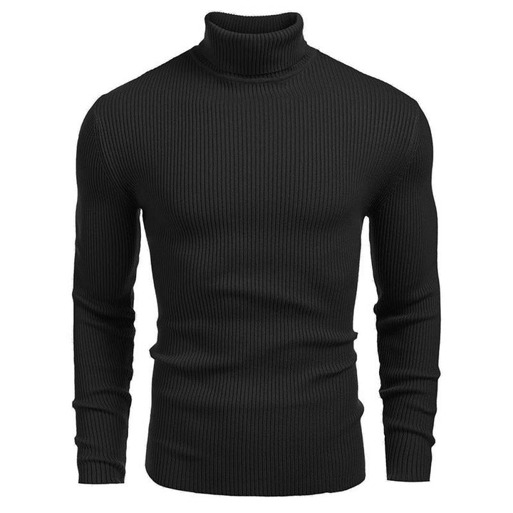 Men's ribbed knit turtleneck sweater Chic und Stil