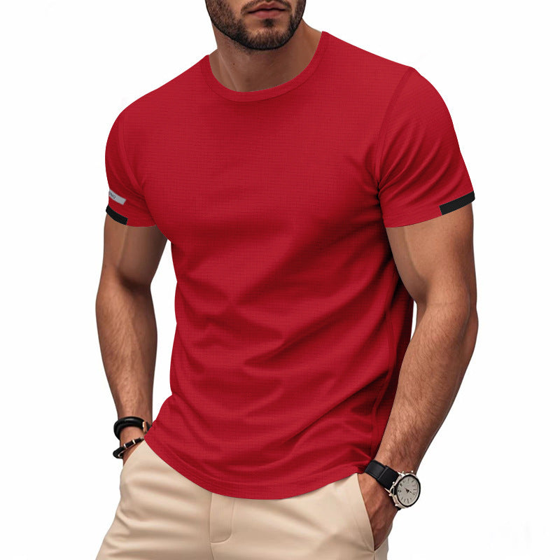 Men's Functional T-Shirt with Breathable Design and Reflective Details Chic und Stil