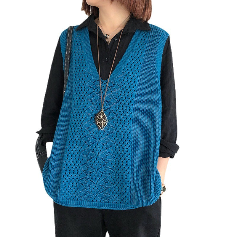 Oversized casual chic knit vests for women Chic and Style