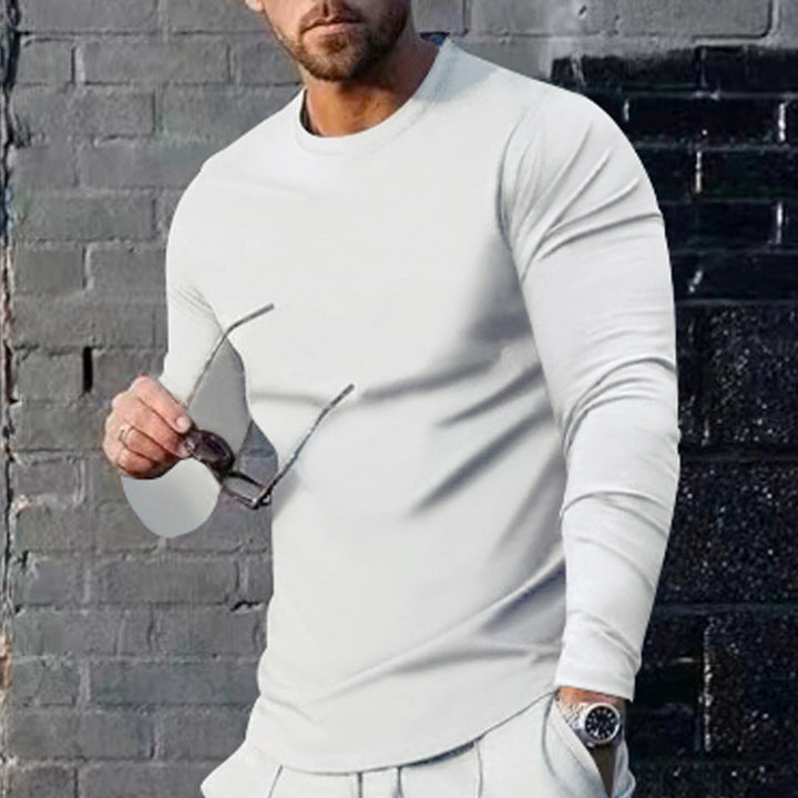 Men's long sleeve t-shirt with a trendy cut and high-quality cotton blend Lune London
