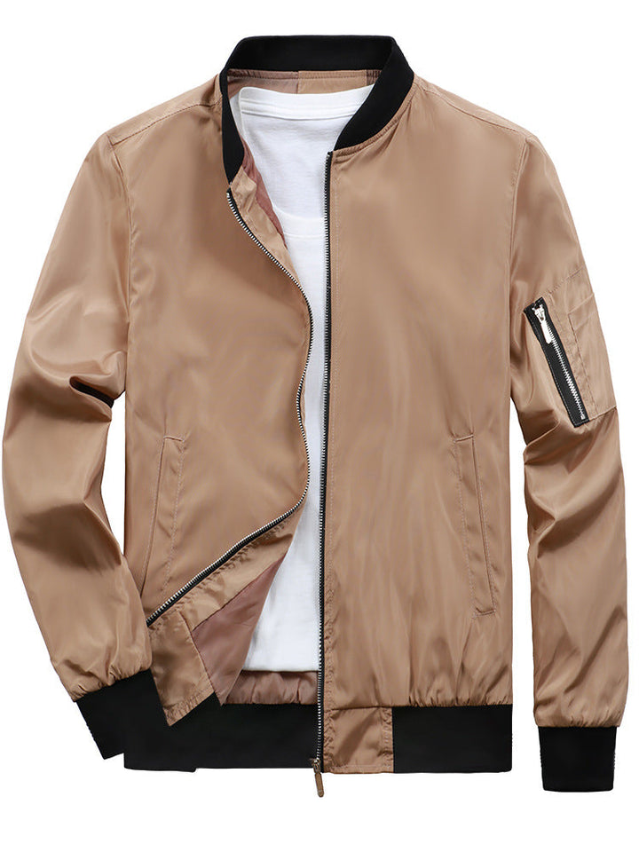 Sporty bomber jacket for men with practical zip pockets Lune London